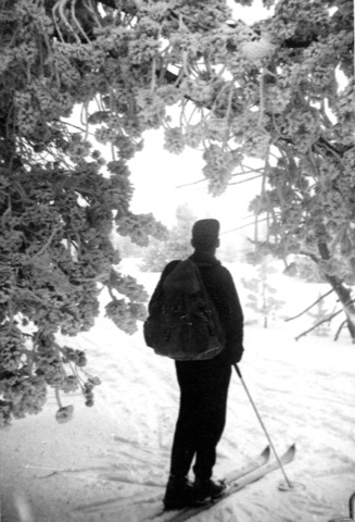 1941 Skier looking out to the mountain - Donated by Donna Wahlberg