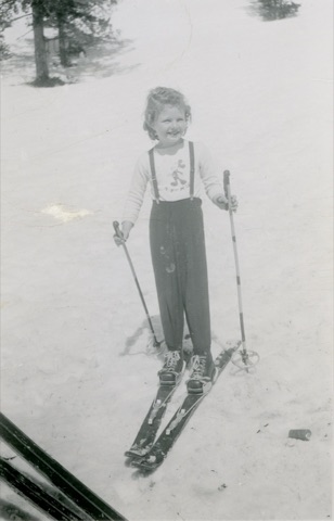 1951 Sheryl Throckmorton — on Skis