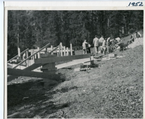 1952 Working on building foundation