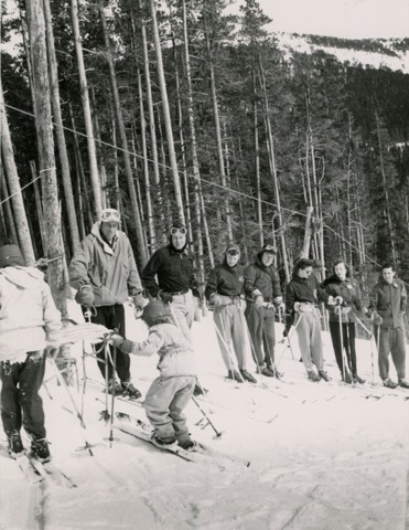 1954 Line near Bovey Rope Tow