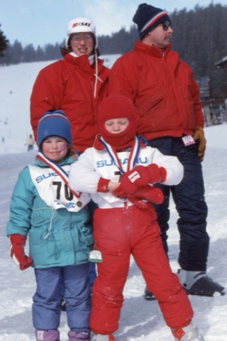 1989 2 kids on race day - Frank Ball Photo