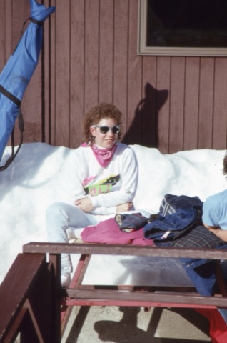 1989 80s girl on lodge deck- Frank Ball Photo 38