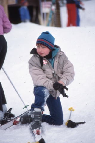 1989 Boy getting ready on fun day - Frank Ball Photo 30