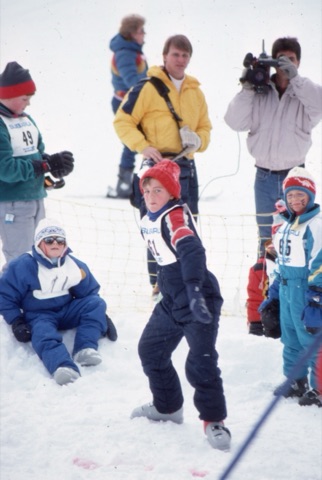1989 Charley Willett throwing snowballs - Frank Ball Photo32