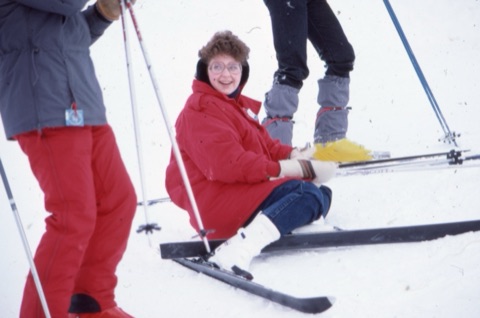 1989 Girl on the snow laughing - Frank Ball Photo 36