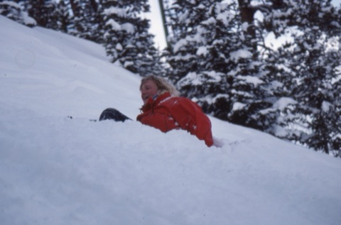 1989 Kara Phillips — On the Mountain — In powder