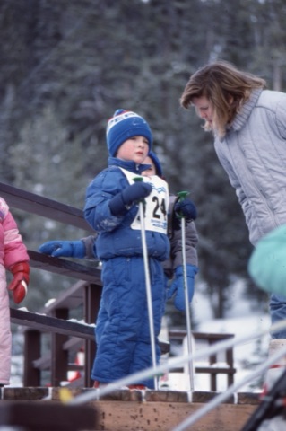 1989 Kid with rental skiis - Frank Ball Photo26