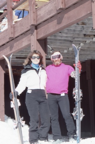 1989 Man and woman under old bar deck - Frank Ball Photo 22