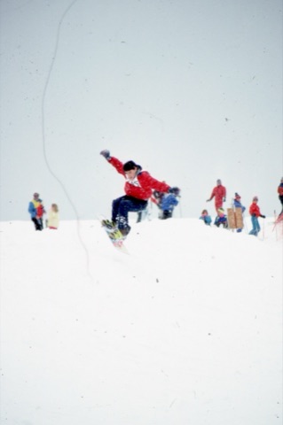 1989 Snowboarding Competition - Frank Ball Photo