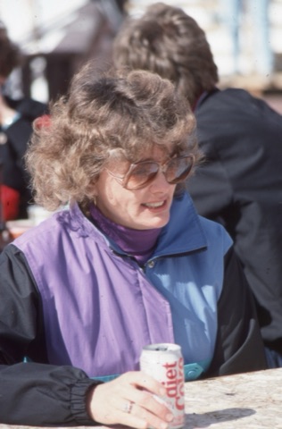 1989 Woman with diet coke smiling - Frank Ball Photo