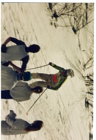 1990s Belt Creek Headwaters Race Skier coming in