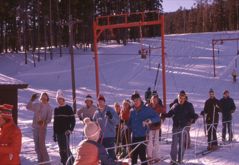 1970s T-Bar Lift Line