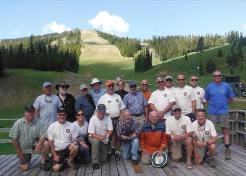 2013 Ski Patrol Group on deck in summer