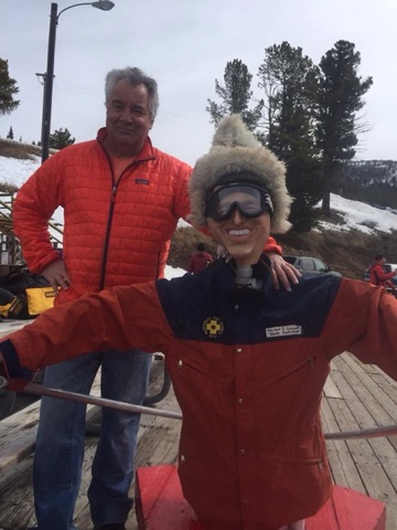 2017 Jim Gold (No mustache) with Ski Patrol mannequin