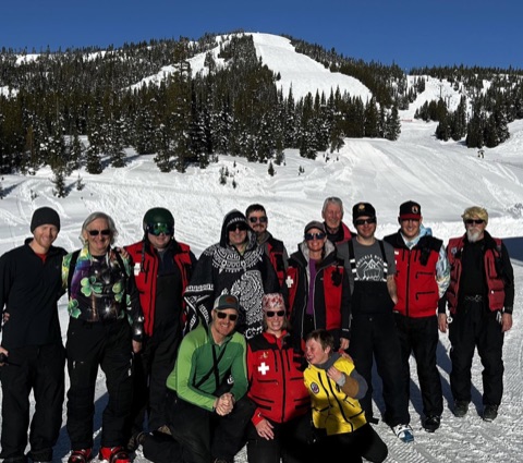 2024 AJ Korselin, Mark Paddock, Eric Held, Bridgett Paddock, Josh Paddock, Jenny Paddock — The base area