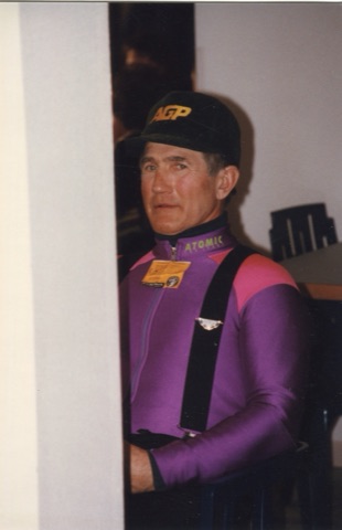 1990's Skier in the Lodge