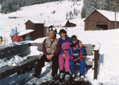 1992? George Willett, Margie Willett, Charley Willett on Showdown Deck