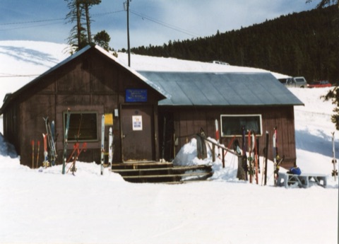 1995 Ski Patrol Building — The old Ski Patrol building near the lodge