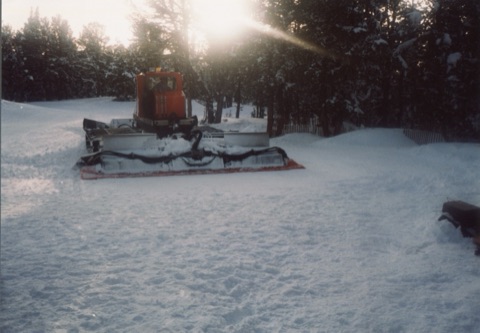 1980s Joe Pinski — The Mountain — Grooming with the snowcat