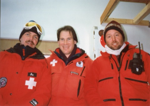 1990s Dave Elmquist, Chris Quinn — Ski Patrol