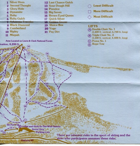 1978-79 Trailmap Right Side of Map