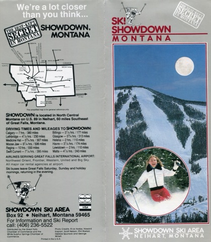1984-85 Trailmap quad-fold Front and back covers