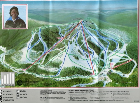 1984-85 Trailmap quad-fold three panel map