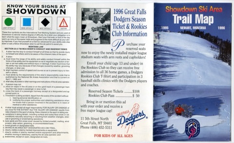 1995-96 Pocket Trailmap Trifold front