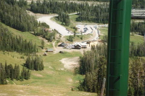 1997 Triple Chair — Looking at the base area in the summer