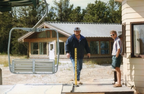 1997 Sumemr Party Dick Neble on top of triple