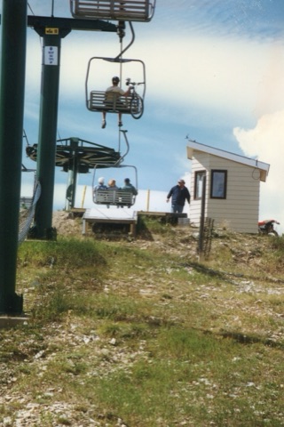 1997 Summer Party near top on lift