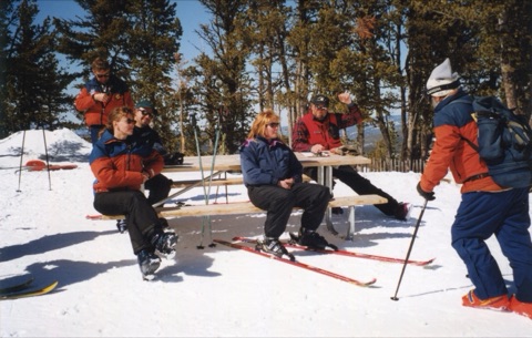 1999 Chris Quinn, Bill Lay, Stan King on top of mountain