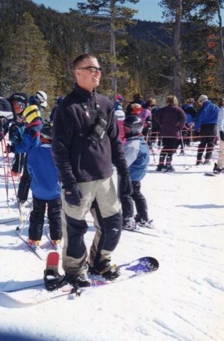 2000 Joe Peope at triple chair lift line