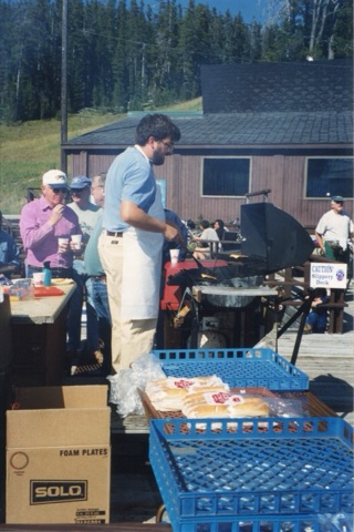 2000 Summer Party David Morerity cooking