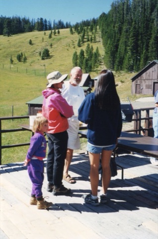 2000 Summer Party George Willett talking to people