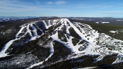 2020 The Mountain — Aerial view of Showdown