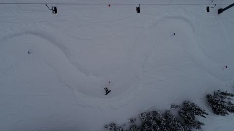 Banked Slalom top down view