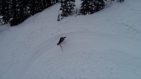 2021 Aerial view of the Banked Slalom