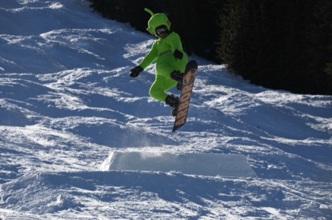 2021 Toy Story Alien on a snowboard