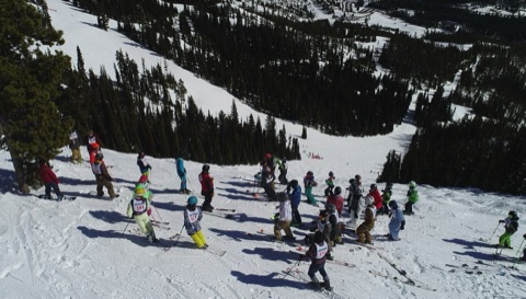 2021 Aerial shot of event crowd and contestants