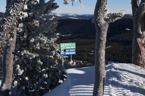 2020 Trail Sign in beautiful snow