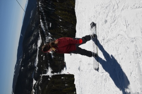 2021 Snowboarder at the top