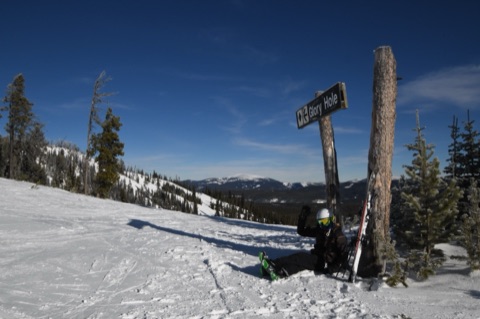 2020 Hurley Willett — Glory Hole — Resting at the trail sign