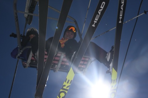 Scott Seim on double chair