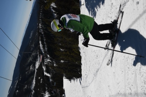 Hurley Willett on top run about to hit bumps