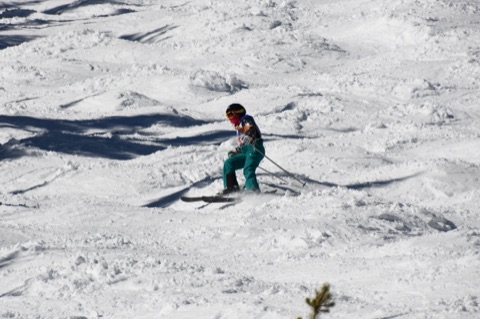 Kaylynn coming down bumps
