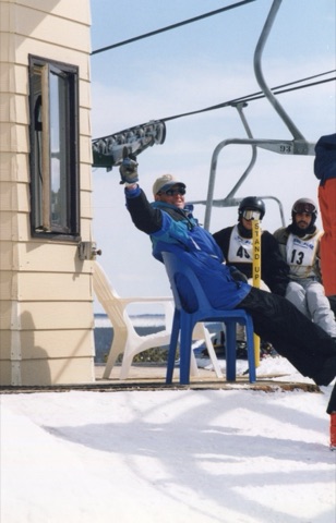 1999 Top of the Triple Chair — People waiting for their event