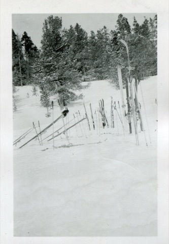 1940s Skis at King's Hill