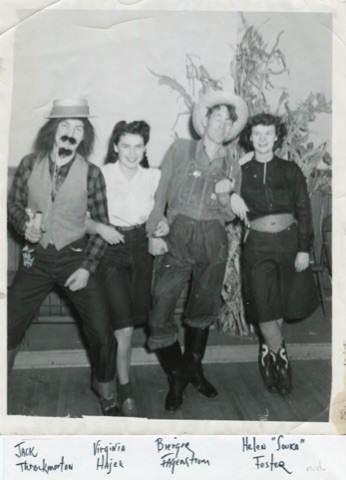 1941 Jack Throckmorton, Virginia Hajek, Biergor Fagenstrom, Helen "Souka" Foster