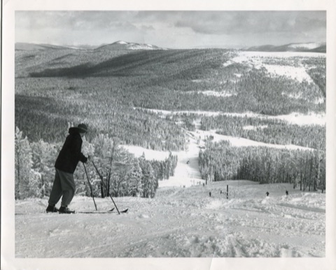 1958 Pomalift and Skier- Ray Ozmon Photo